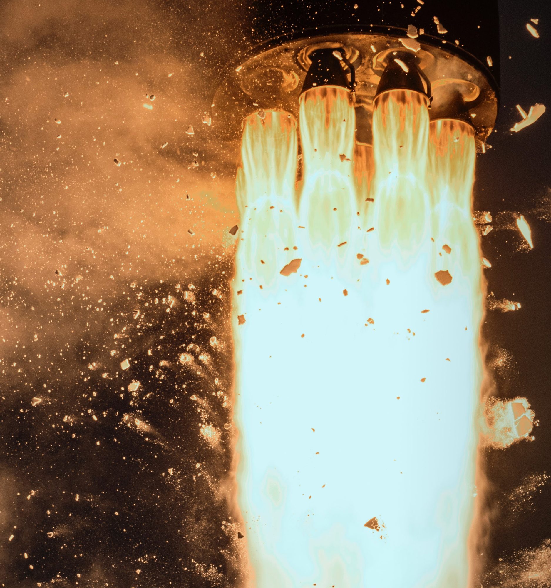 Rocket engine firing